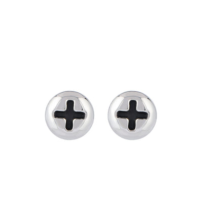 Pendientes Hip-Hop De Acero Inoxidable Con Diseño De Tuerca Y Tornillo Para Hombre