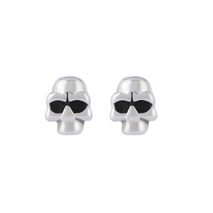 Pendientes Con Diseño De Calavera Vintage Y Moda Aretes Para Hombre De Acero Inoxidable