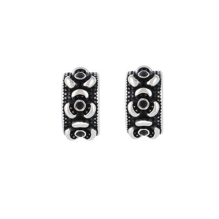 Pendientes Con Diseño Vintage Y Moda Aretes Para Hombre De Acero Inoxidable