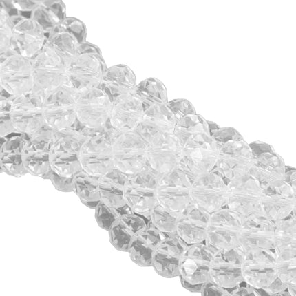 150 Piezas Tiras De Cuentas De Cristal Facetado Natural para DIY