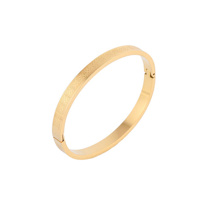 Pulsera Con Hebilla De Flor De Trébol Cuadrada Brazalete Elegante