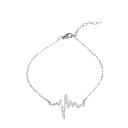 Pulsera De Acero Inoxidable Con Detalles De Acabado Mate Estilo Elegante