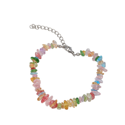 Pulsera De Cuentas De Piedras Naturales Multicolor Estilo Moda