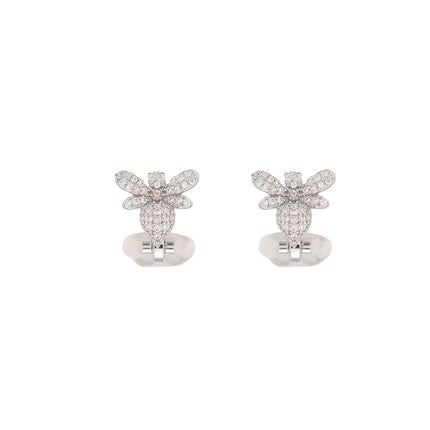 Aretes En La Oreja De Cobre Ear Cuff Con Diseño De Libélula Para Mujer