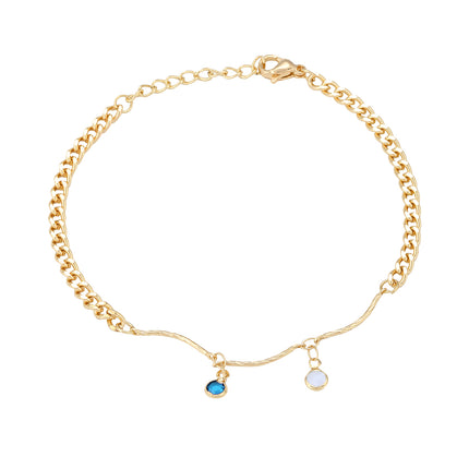 Pulsera De Acero Inoxidable Con Zirconias Circulares Multicolor Para Mujer