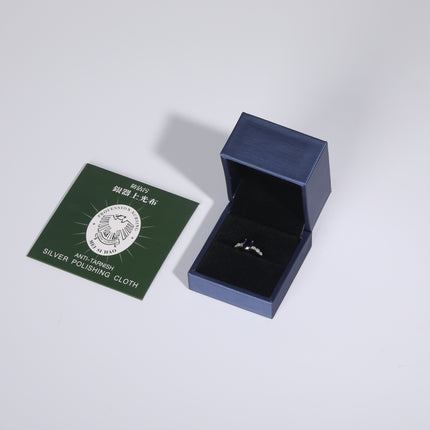 Anillo De Moissanita Con Diseño De Zafiro En Cuatro Garra De Plata 925