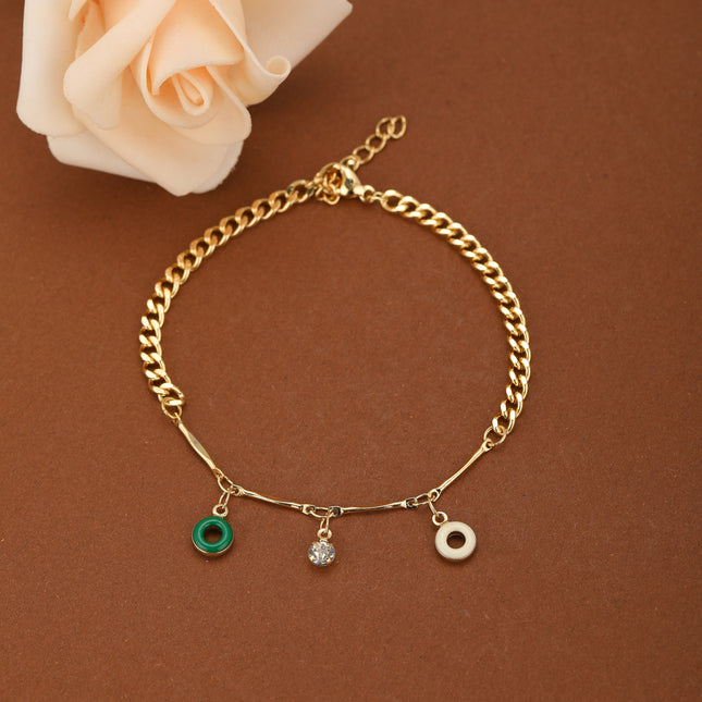 Pulsera Con Diseño De Múltiples Anillos En Forma De Espina De Pescado