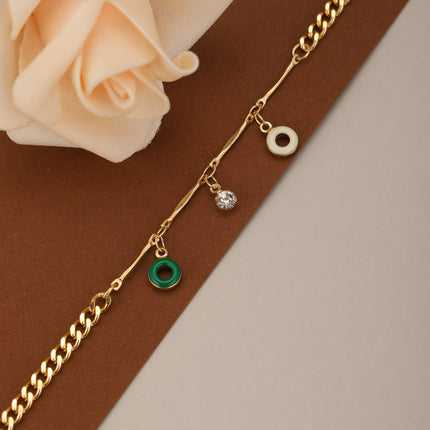 Pulsera Con Diseño De Múltiples Anillos En Forma De Espina De Pescado
