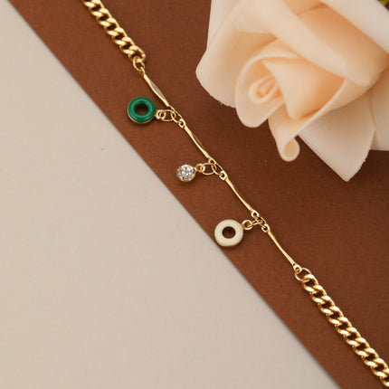 Pulsera Con Diseño De Múltiples Anillos En Forma De Espina De Pescado