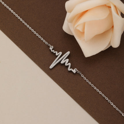 Pulsera De Acero Inoxidable Con Detalles De Acabado Mate Estilo Elegante