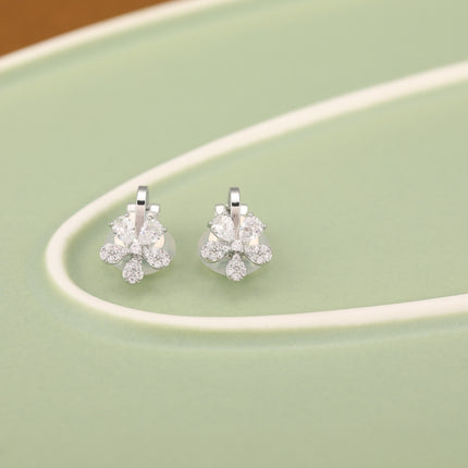 Aretes En La Oreja Cobre Ear Cuff Flor De Margarita, Diseño Minimalista