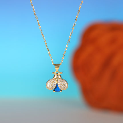 Collar Con Diseño Único Con Colgante De Luciérnaga Nuevo Para Mujer
