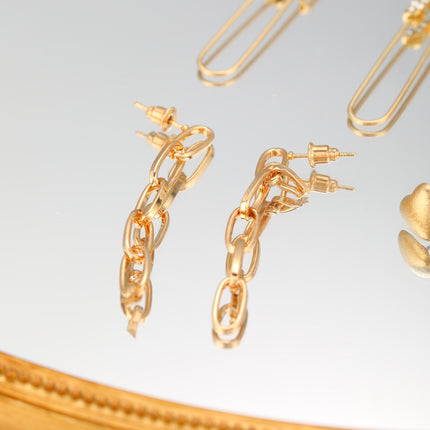 Aretes De Aleación Con Diseños De Corazón, Estrella Y Broche Set