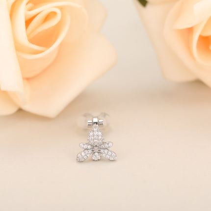 Aretes En La Oreja De Cobre Ear Cuff Con Diseño De Libélula Para Mujer