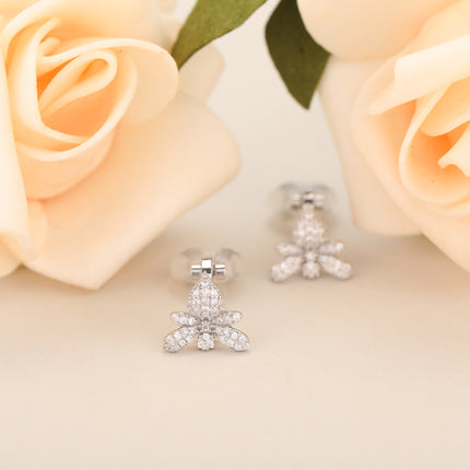 Aretes En La Oreja De Cobre Ear Cuff Con Diseño De Libélula Para Mujer