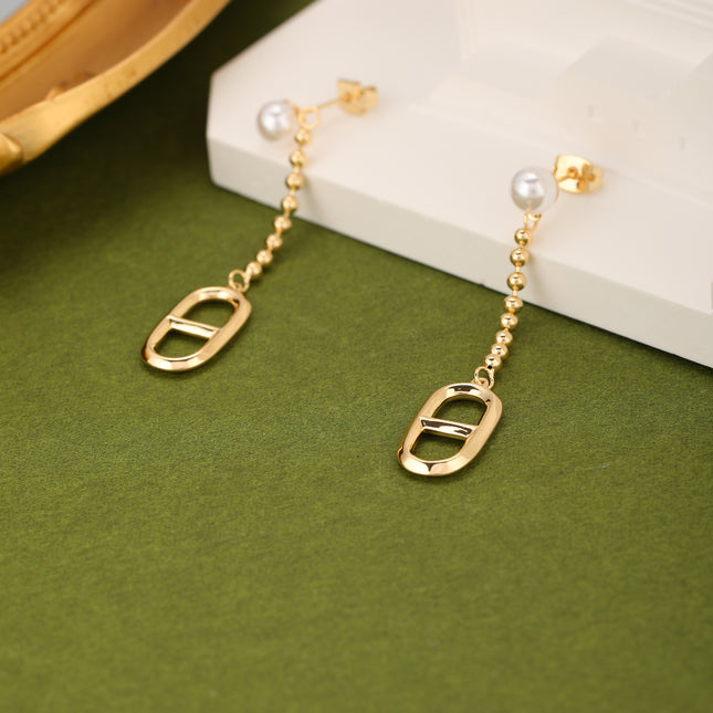 Aretes Largos De Estilo Retro Con Colgante En Forma De Nariz De Cerdo