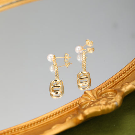 Aretes Largos De Estilo Retro Con Colgante En Forma De Nariz De Cerdo
