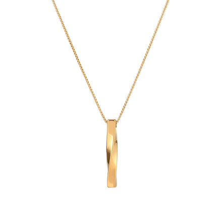 Collar De Diseño Único Con Colgante De Cuboide Trenzado 3D De Acero Inoxidable De Moda
