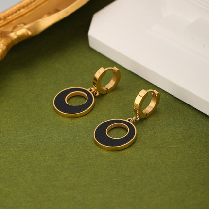 Aretes Arracadas Geométricos De Círculo Hueco Para Mujer