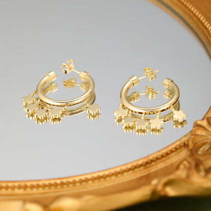 Aretes De Cobre Con Diseño De Estrella Y Flecos Arracadas Estilo Moderno
