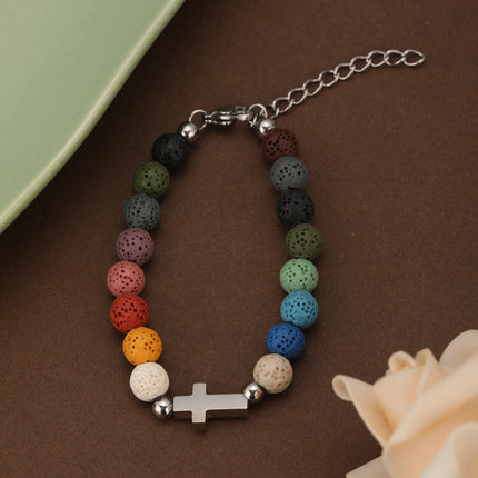 Pulsera De Cuentas De Colores Con Turquesa Estilo Bosque Moderno