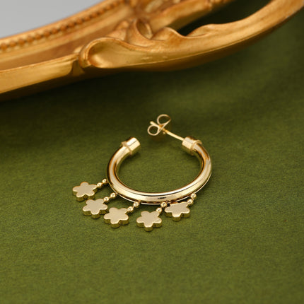 Aretes De Cobre Con Diseño De Estrella Y Flecos Arracadas Estilo Moderno