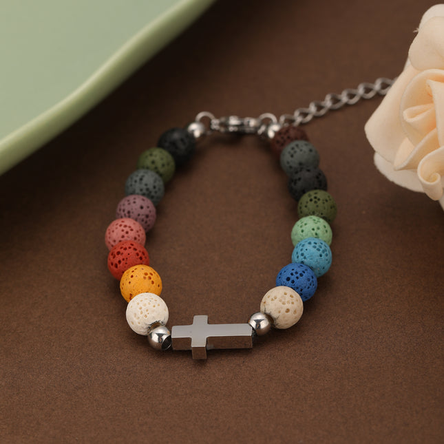 Pulsera De Cuentas De Colores Con Turquesa Estilo Bosque Moderno