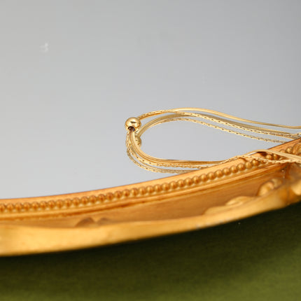 Collar Multicapa De Cadena De Serpiente Con Bolas De Acero Deslizantes De Acero Inoxidable