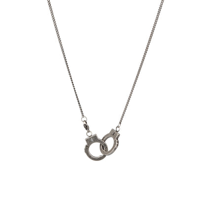 Collar A La Moda De Acero Inoxidable De Estilo Con Colgante De Esposas Personalizado