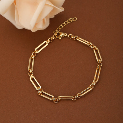 Pulsera De Estilo Moderno Con Hebilla En Forma De U, Diseño Elegante