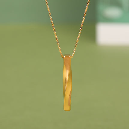 Collar De Diseño Único Con Colgante De Cuboide Trenzado 3D De Acero Inoxidable De Moda