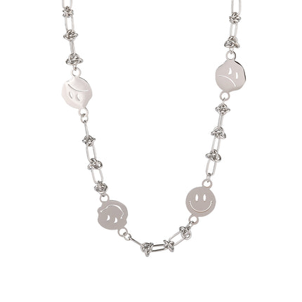 Collar De Lenjuelas Con Elemento De Expresión De Estilo INS De Moda De Diseño Único
