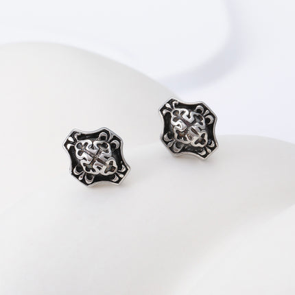 Pendiente De Hombre Estilo Punk Aretes De Acero Inoxidable,Estilo Vintage