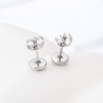 Pendientes Hip-Hop De Acero Inoxidable Con Diseño De Tuerca Y Tornillo Para Hombre