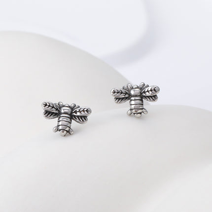 Pendientes Con Diseño De Abeja Vintage Y Moda Aretes Pare Hombre De Acero Inoxidable