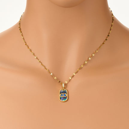 Collar Para Mujer Colorido Con Colgante De Nariz Del Cerdo De Moda De Cobre Sencillo