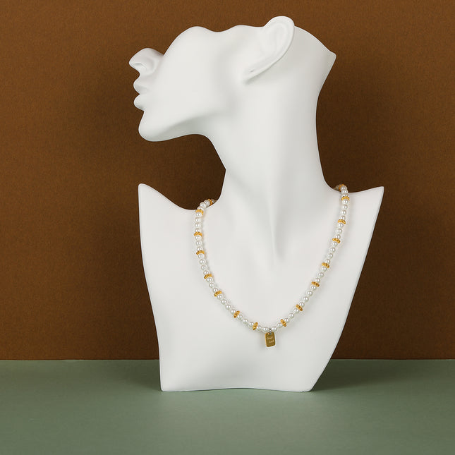 Collar Elegante De Cuentas De Perlas De Lujo Leve De Moda Para Mujer Con Marca De GOODLUCK