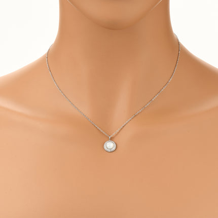 Collar De Cobre Diseño Circular Con Zirconitas, Elegante Y Sencillo
