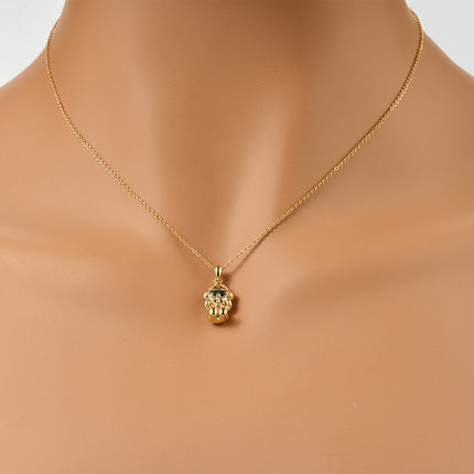 Collar Estilo Y2K Con Colgante Cobre Enchapado Oro 18K