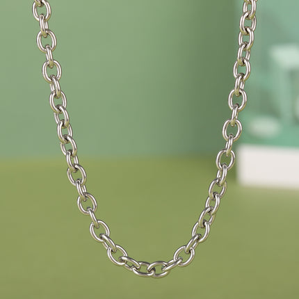 Collar De Cadena De Media Perla De Lujo Leve A La Moda Con Colgante De GUUKANOWAR
