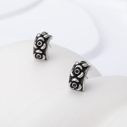 Pendientes Con Diseño Vintage Y Moda Aretes Para Hombre De Acero Inoxidable