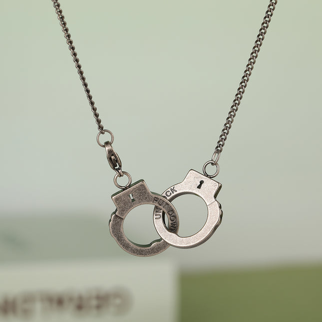 Collar A La Moda De Acero Inoxidable De Estilo Con Colgante De Esposas Personalizado