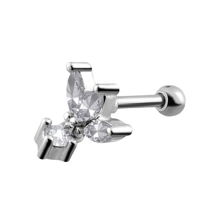 Piercing De Cartílago Con Estrellas en Cadena, Estilo Moderno de Cobre