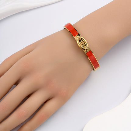 Pulsera Brazalete De Acero Inoxidable Con Un Forma De Nariz De Cerdo