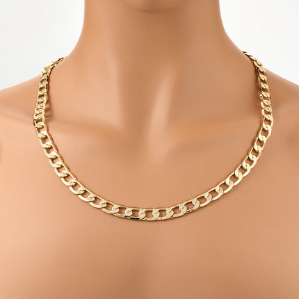 Collar Para Hombre De Estilo Hip Hop Con Baño De Cobre Chapado En Oro 14K