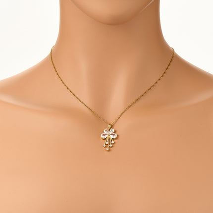 Collar INS Con Borla De Acero Inoxidable Con Colgante De Mariposa De Moda Con Diamantes