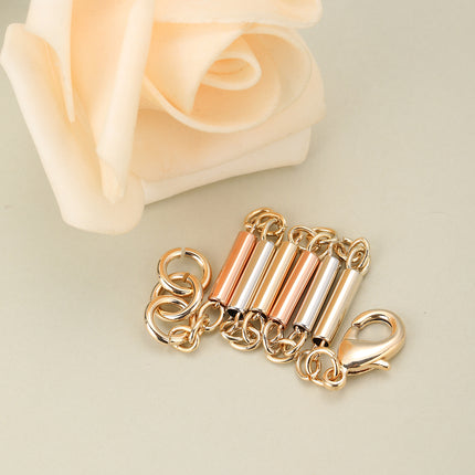Pulsera De Cadena Con Tubos Tricolores De Cobre, Diseño Moderno
