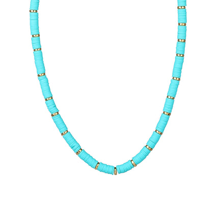 Collar De Cadena De Tendencia Moda Personalizada Con Cuentas Planas De Colores