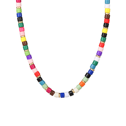 Collar Personalizado De Cuentas De Colores Industrial Pesada De Moda