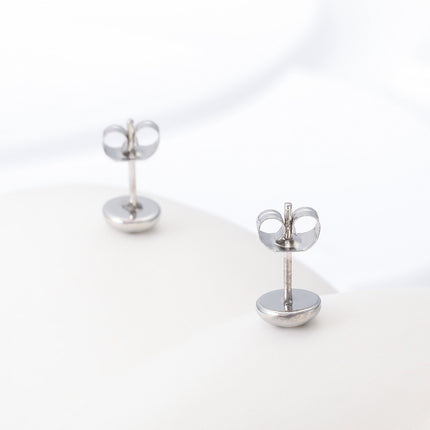 Pendientes Hip-Hop De Acero Inoxidable Con Diseño De Tuerca Y Tornillo Para Hombre